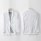 Men's Casual Lapel Linen Plain Ruched Single Breasted Patch Pockets Blazer NM050# White Clothing Wholesale Market -LIUHUA