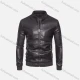 Wholesale Men's Fashion Moto Stand Collar Zipper Leather Jacket Brown Clothing Wholesale Market Liuhua
