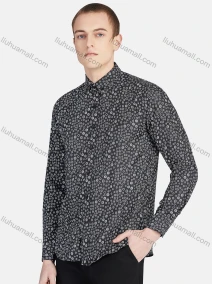 Wholesale Men's Casual Collared Long Sleeve Button Down Shirt 7-123#, LIUHUA CLOTHING WHOLESALE