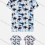 Wholesale Men's Casual Crew Neck Short Sleeve Plant Print T-shirts 26# preview