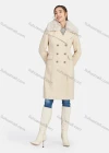 Wholesale Women's Casual Plain Lapel Button Down Wool Over Coat 2202# - Liuhuamall