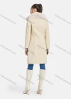 Wholesale Women's Casual Plain Lapel Button Down Wool Over Coat 2202# - Liuhuamall