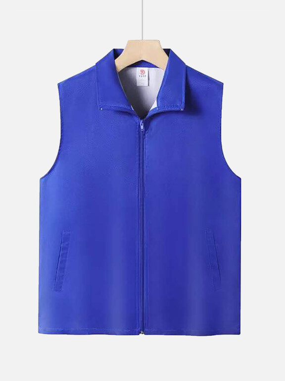 Adult Zipper Front Supermarket Uniform Volunteer Activity Plain Vests, Clothing Wholesale Market -LIUHUA, SPECIALTY, Other-Clothing