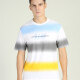 Men's Colorblock Short Sleeve Round Neck Letter Print T Shirt White Clothing Wholesale Market -LIUHUA
