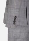 Wholesale Men's Formal Plaid Single Breasted Pockets Lapel Slim Fit Blazer & Trousers 2 Piece Sets - Liuhuamall