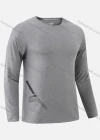 Wholesale Men's Athletic Long Sleeve Plain Pullover Sweatshirt T221# - Liuhuamall
