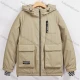 Wholesale Women's Casual Plain Long Sleeve Flap Pockets Hooded Drawstring Zip Up Jacket 713# Olive Green Clothing Wholesale Market Liuhua