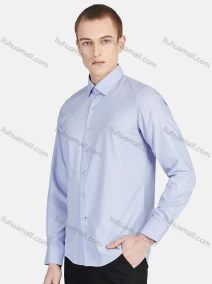 Wholesale Men's Casual Collared Long Sleeve Button Down Plain Shirt 5010#, LIUHUA CLOTHING WHOLESALE