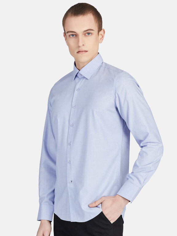 Men's Casual Collared Long Sleeve Button Down Plain Shirt 5010#, Clothing Wholesale Market -LIUHUA, 