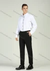 Wholesale Men's Formal Long Sleeve Plain Dress Shirts - Liuhuamall