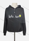 Wholesale Women's Casual Hooded Long Sleeve Button Front Hoodies - Liuhuamall