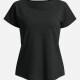 Women's Sporty Plain Short Sleeve Breathable Mesh Moisture Wicking Fitness Yoga Top 1# Clothing Wholesale Market -LIUHUA