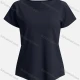 Wholesale Women's Sporty Plain Short Sleeve Breathable Mesh Moisture Wicking Fitness Yoga Top 3# Clothing Wholesale Market Liuhua