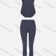 Wholesale Women's Sporty Breathable Mesh Quick Dry Letter Tank Top & Seamless Leggings 2 Piece Yoga Workout Outfits 1007#&1017# 2# Clothing Wholesale Market Liuhua