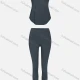 Wholesale Women's Sporty Breathable Mesh Quick Dry Letter Tank Top & Seamless Leggings 2 Piece Yoga Workout Outfits 1007#&1017# 3# Clothing Wholesale Market Liuhua