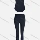 Wholesale Women's Sporty Breathable Mesh Quick Dry Letter Tank Top & Seamless Leggings 2 Piece Yoga Workout Outfits 1008#&1017# 3# Clothing Wholesale Market Liuhua