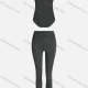 Wholesale Women's Sporty Breathable Mesh Quick Dry Plain Tank Top & Seamless Leggings 2 Piece Yoga Workout Outfits 1009#&1016# 1# Clothing Wholesale Market Liuhua