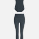 Women's Sporty Breathable Mesh Quick Dry Plain Tank Top & Seamless Leggings 2 Piece Yoga Workout Outfits 1009#&1016# 3# Clothing Wholesale Market -LIUHUA