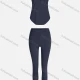 Wholesale Women's Sporty Breathable Mesh Quick Dry Plain Tank Top & Seamless Leggings 2 Piece Yoga Workout Outfits 1008#&1016# 2# Clothing Wholesale Market Liuhua