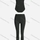 Wholesale Women's Sporty Breathable Mesh Quick Dry Plain Tank Top & Seamless Leggings 2 Piece Yoga Workout Outfits 1006#&1016# 1# Clothing Wholesale Market Liuhua