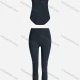 Wholesale Women's Sporty Breathable Mesh Quick Dry Plain Tank Top & Seamless Leggings 2 Piece Yoga Workout Outfits 1006#&1016# 3# Clothing Wholesale Market Liuhua
