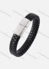 Wholesale Genuine Leather Woven Magnetic Buckle Bracelet PW736# - Liuhuamall