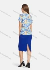 Wholesale Women's Elegant Bat Sleeve Floral Print Top With Pencil Skirts 2 Piece Set - Liuhuamall