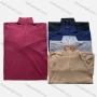 Wholesale Men's Casual Plain Stand Collar Quarter Zip Long Sleeve Knit Sweater preview