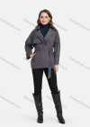 Wholesale Women's Casual Lapel Double Breasted Windbreaker Mid Length Trench Coat With Tie Belt - Liuhuamall