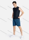 Wholesale Men's Sporty Drawstring Pockets Elastic Waist Shorts - Liuhuamall