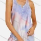 Wholesale Women's Casual Tie Dye Notched Neck Button Tank Top & Drawstring Shorts Set 1# Guangzhou Clothing Wholesale Market & Suppliers -LIUHUAMALL