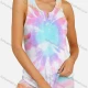 Wholesale Women's Casual Tie Dye Notched Neck Button Tank Top & Drawstring Shorts Set 2# Guangzhou Clothing Wholesale Market & Suppliers -LIUHUAMALL