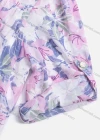 Wholesale Women's Casual Floral Print Chiffon Round Neck Long Sleeve Pleated Maxi Dress - Liuhuamall
