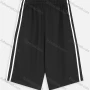 Wholesale Men's Athletic Elastic Waist Stripe Trim Zipper Pockets Shorts preview