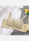 Wholesale Women's Lace Applique Back Breasted Bra - Liuhuamall