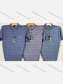 Wholesale Men's Causal Striped Patch Pocket Short Sleeve Polo Shirt, LIUHUA CLOTHING WHOLESALE