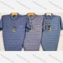 Wholesale Men's Causal Striped Patch Pocket Short Sleeve Polo Shirt preview
