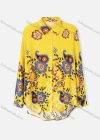 Wholesale Women's Plus Size Fashion Long Sleeve Button Down Floral & Paisley Print Shirt - Liuhuamall