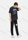 Wholesale Men's Round Neck Short Sleeve Graphic Letter Hip Hop Loose Fit T-shirt - Liuhuamall