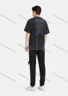 Wholesale Men's Round Neck Short Sleeve Graphic Letter Hip Hop Loose Fit T-shirt - Liuhuamall