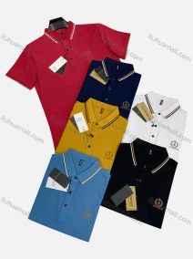 Wholesale Men's Casual Labelled Short Sleeve Polo Shirt, LIUHUA CLOTHING WHOLESALE