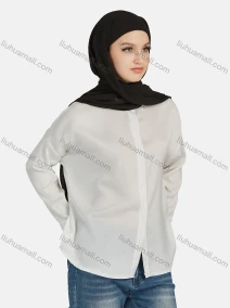 Wholesale Women's Casual Plain Collared Long Sleeve Shirt 1169#, LIUHUA CLOTHING WHOLESALE