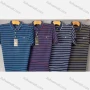 Wholesale Men's Causal Striped Patch Pocket Short Sleeve Polo Shirt preview