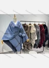Wholesale Women's Causal Fashion Striped Fuzzy Cape - Liuhuamall