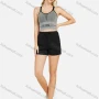 Wholesale Women's Sports Quick-Drying Beauty Back Crop Tank Top With Shorts 2 Piece Set preview