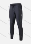 Wholesale Men's Workout Drawstring Slogan Plain Athletic Striped Tights Pants T136# - Liuhuamall