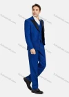 Wholesale Men's Fashion Lapel Plaid Contrast Pockets Blazer & Double Breasted Vest & Pants 3 Piece Sets 1545-0395# - Liuhuamall