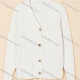Wholesale Women's Casual Plain V Neck Cable Knit Button Down Cardigan 2295# White Clothing Wholesale Market Liuhua