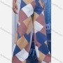 Wholesale Women's Casual Colorblock Button Closure Dual Pockets Wide Leg Pant preview