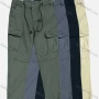 Wholesale Men's Casual Plain Flap Pockets Drawstring Elastic Waist Cargo Pant 7617# preview